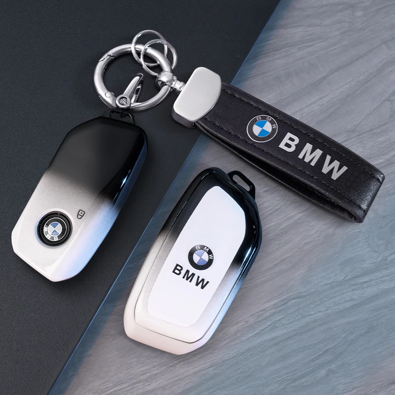 适用24款宝马X5钥匙套X1扣X7车X2包5系7系XM/X6/iX1/i5高档保护壳