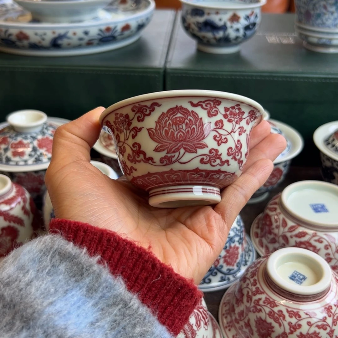 H正绎堂全红金刚莲中号压手