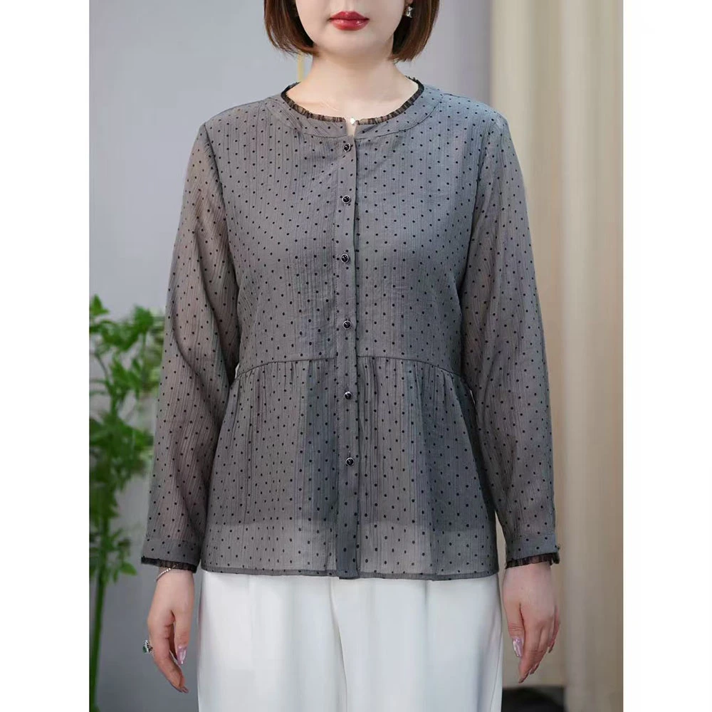 独特漂亮休闲衬衫高级感时尚百搭上衣减龄显瘦胖妹妹大码女装衣服