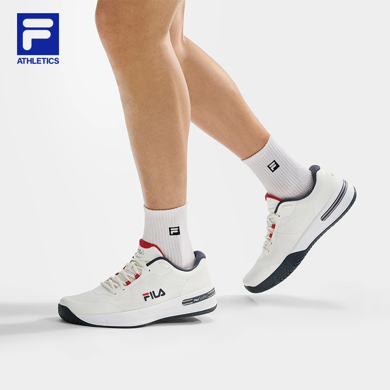 Fila/斐乐2025新款男子运动训练休闲减震透气网球鞋A12M531507F