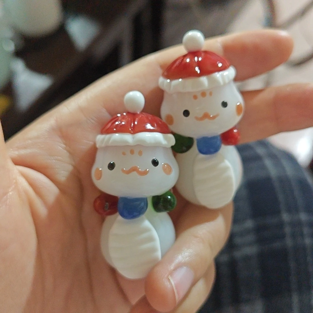 琉璃手作可爱彩珠蛇精致摆件桌面摆件日常送礼