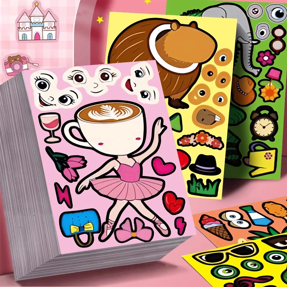 24张tungtungtungsahur外国山海经贴纸儿童益智玩具贴画装饰diy贴