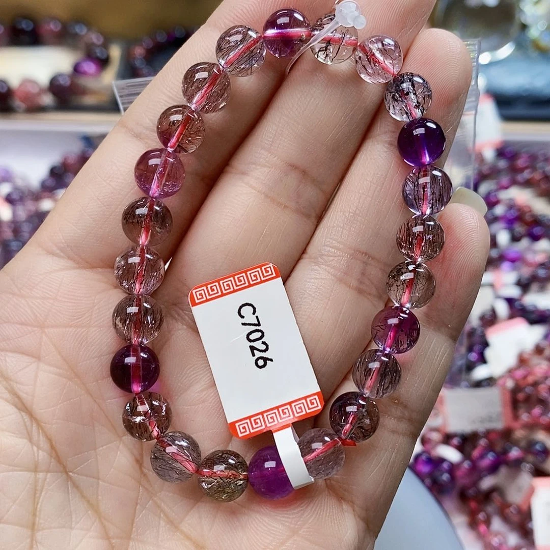 未镶嵌手链水晶8超七透C7026