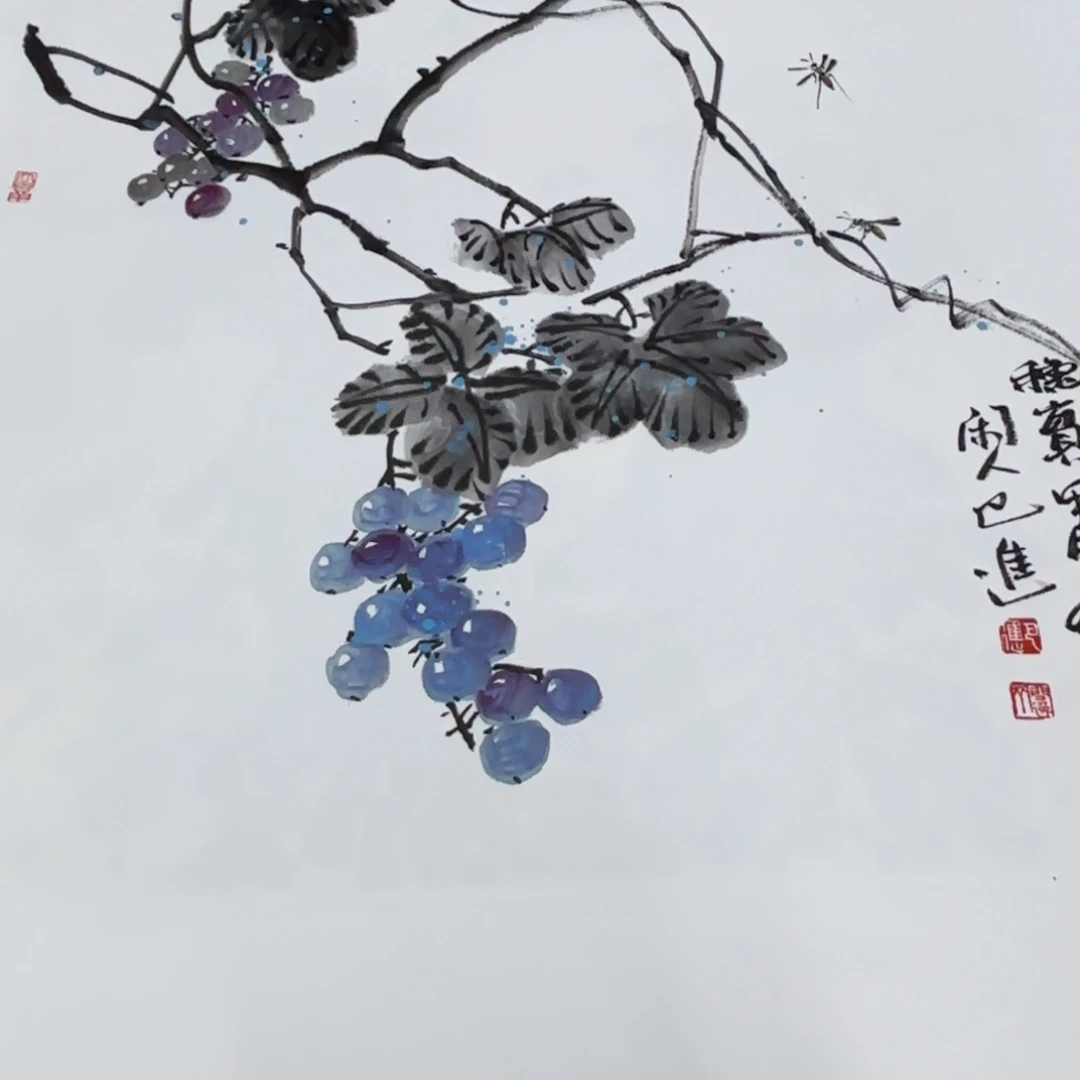 国画巴进老师50斗方刘