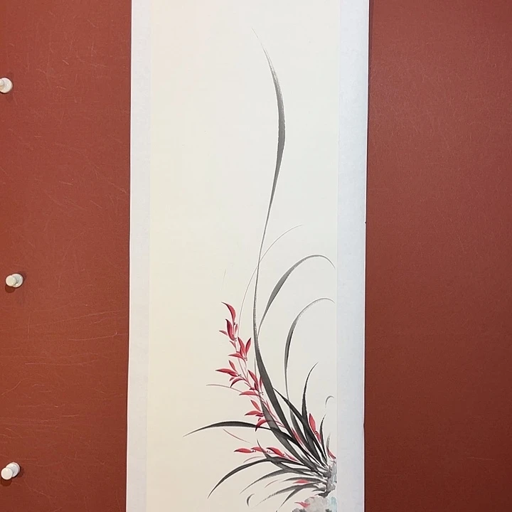 国画听兰老师花鸟