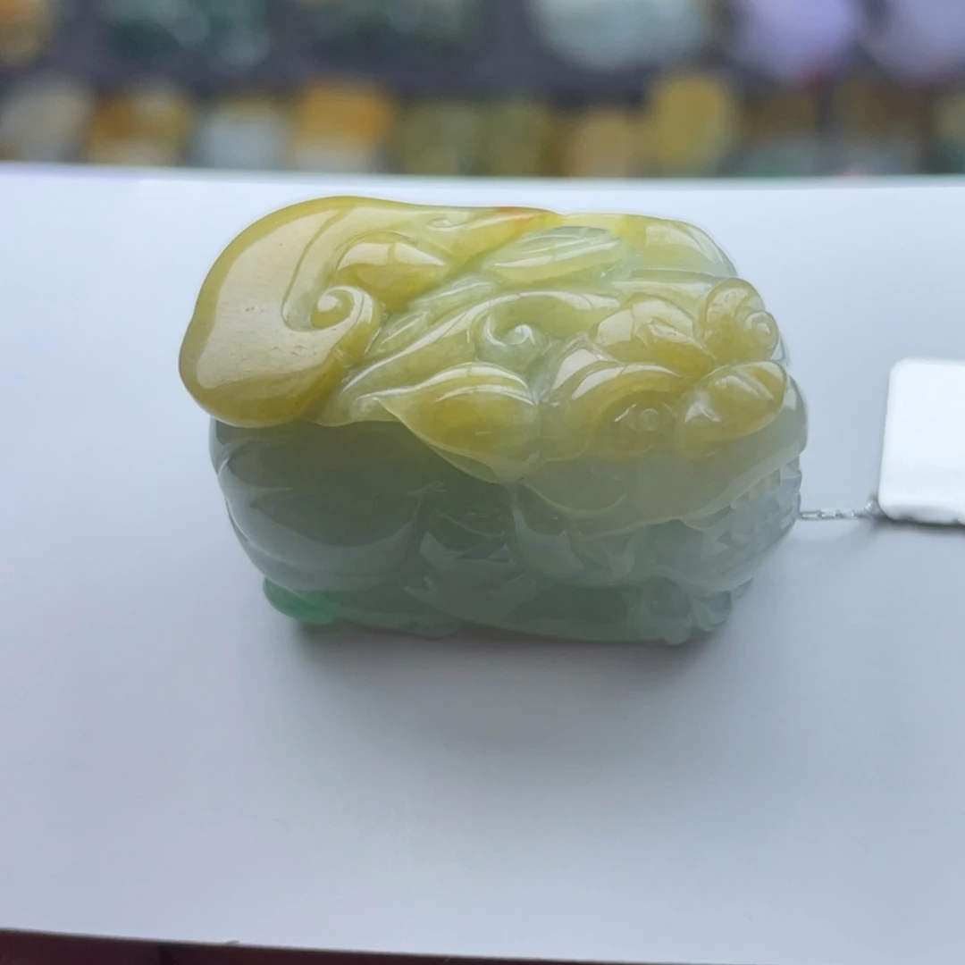 翡翠颈饰未镶嵌貔貅