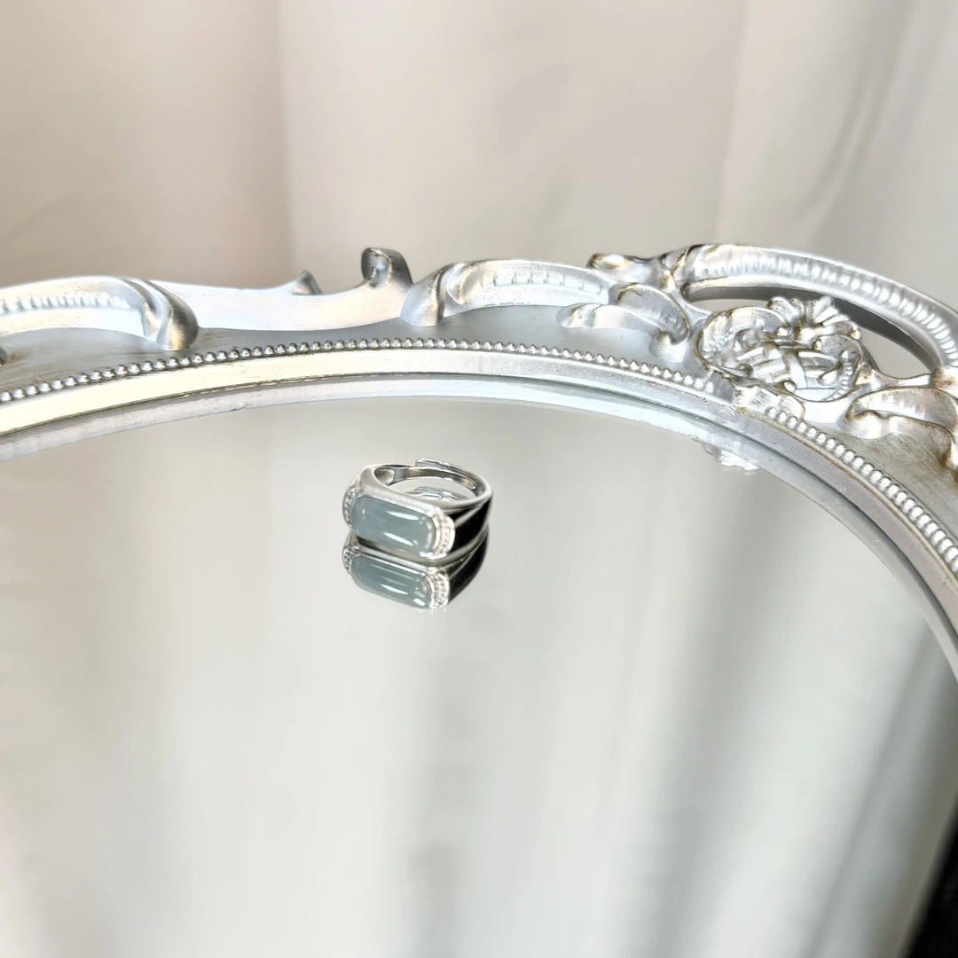 天然翡翠戒指开口戒