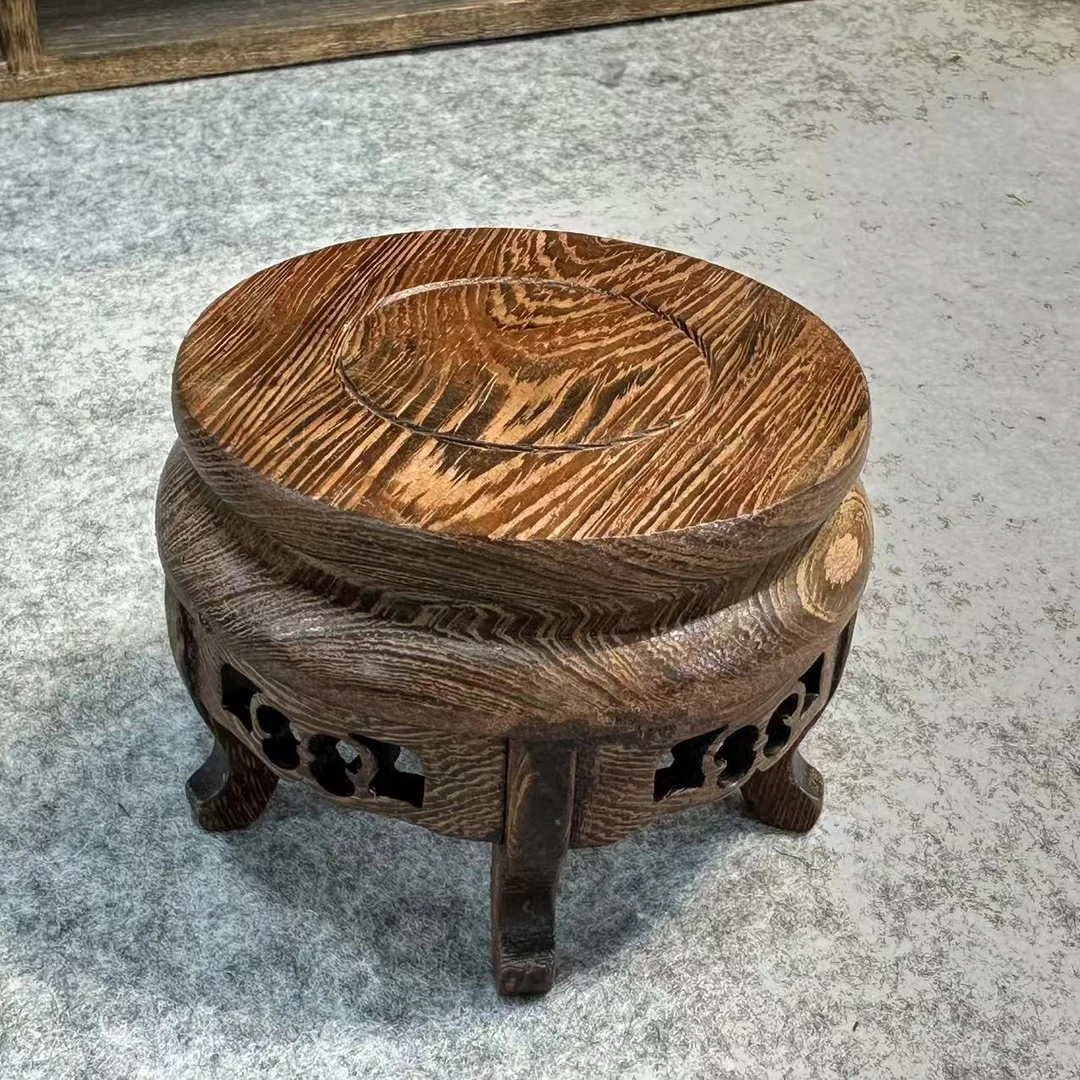 鸡翅木【小号五足香几】红木高脚壶承底座茶杯紫砂壶摆台展示台