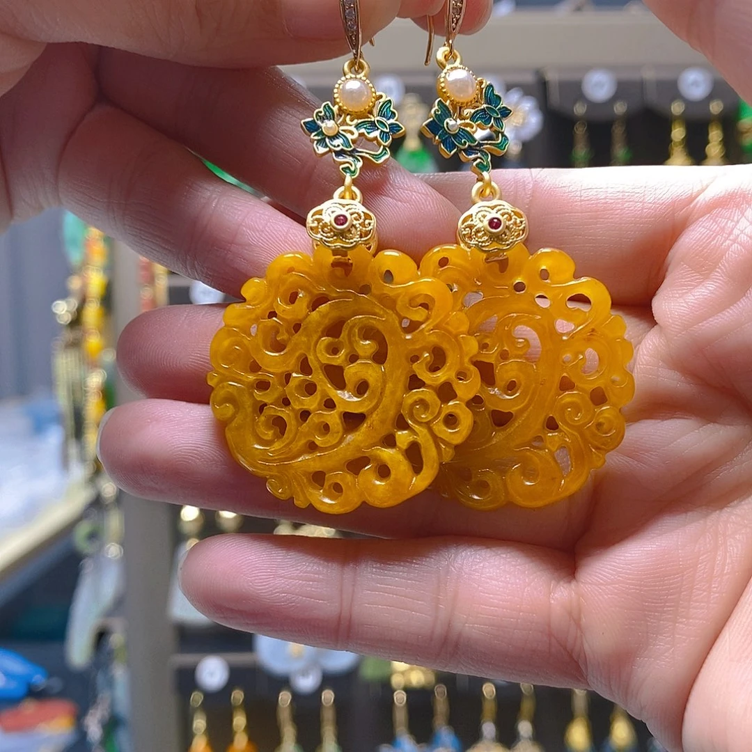 未镶嵌翡翠耳饰翡翠