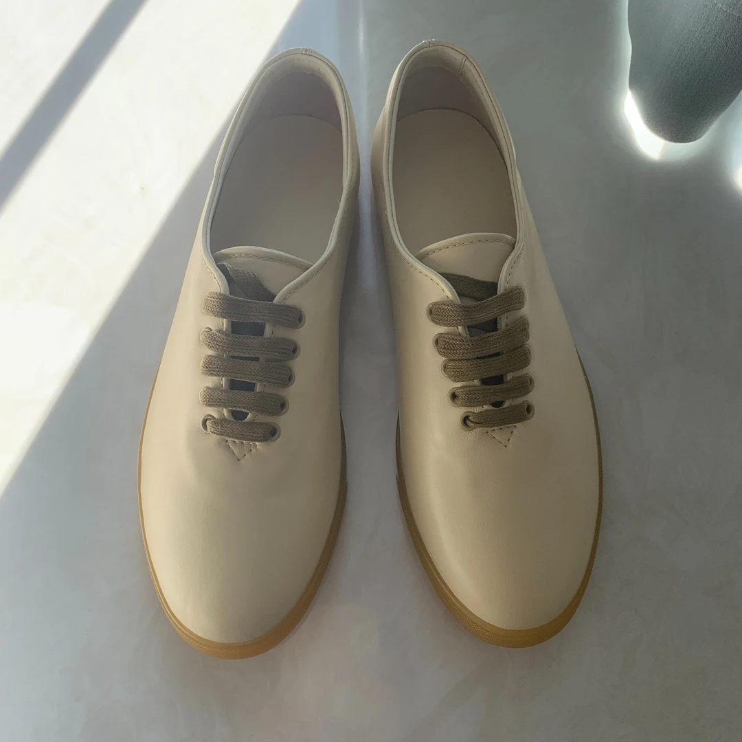 【断码清仓】圆头系带英伦风女士系带小皮鞋平底简约休闲鞋