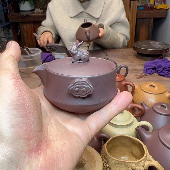 底槽青茶壶底槽清泥半手精工制作石瓦150c c