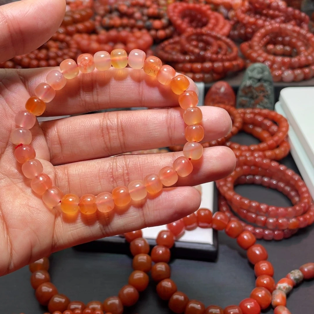 南红玛瑙手链未镶嵌