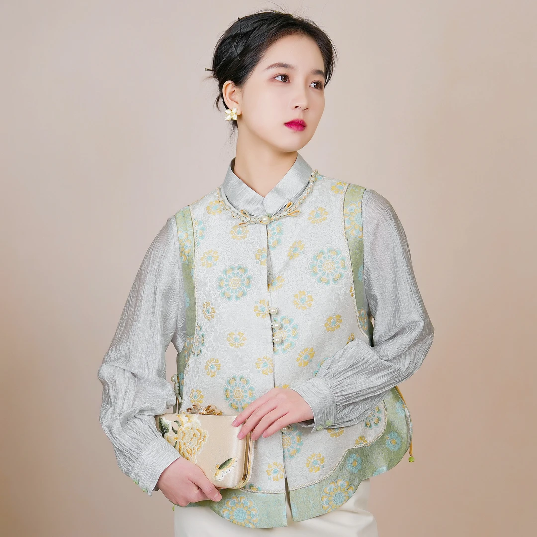 【微瑕高货】81-150号 直播间扣号链接桑蚕丝宋锦上衣