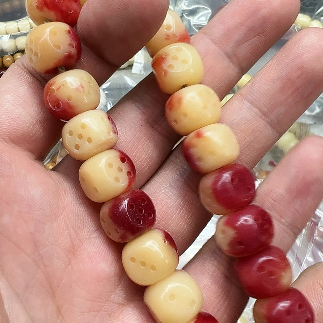 驼骨手串/手链106驼骨六方手持雕刻对角1.4左右有粽裂