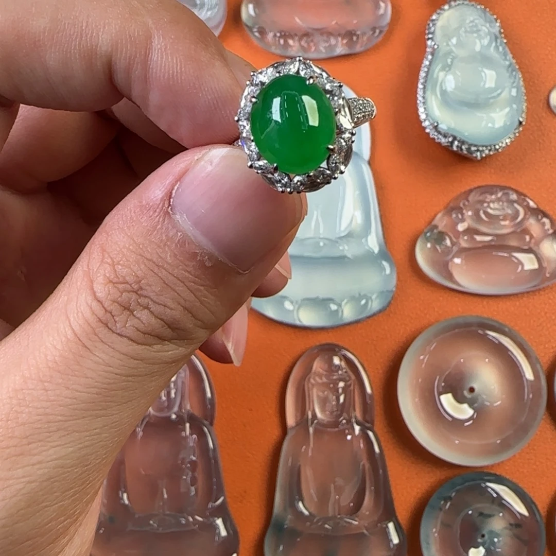 定制翡翠未镶嵌天然