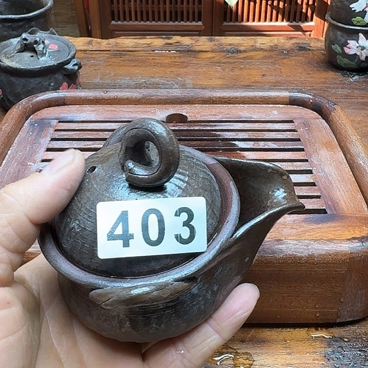 纯手工制作粗陶茶具