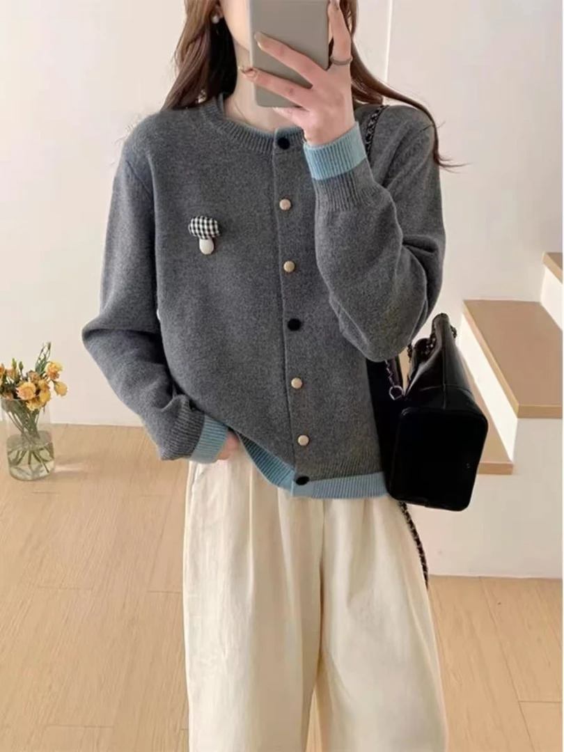 别致洋气毛衣外套女2025新款春装韩系穿搭针织开衫宽松超好看上衣