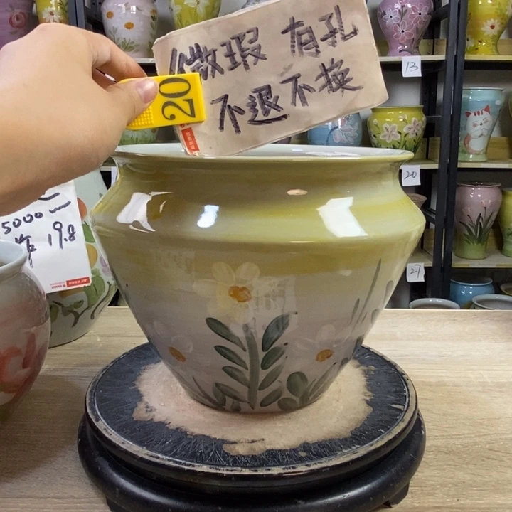 景德镇高温陶瓷花盆