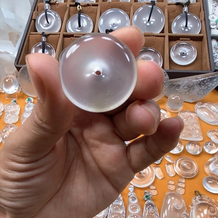 石英质玉平安扣未镶嵌