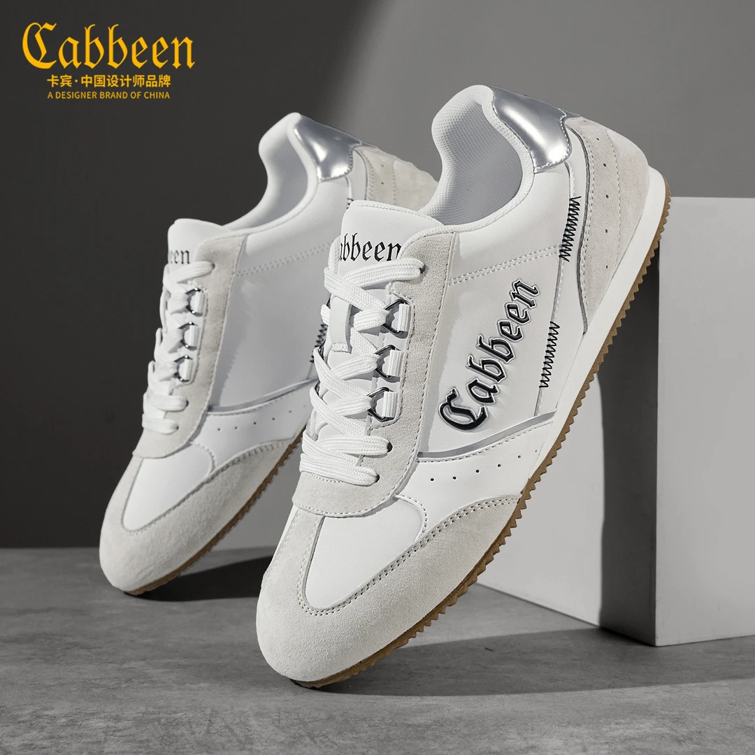卡宾经典复古德训鞋男款冬季运动休闲板鞋小白鞋平底训练阿甘鞋子