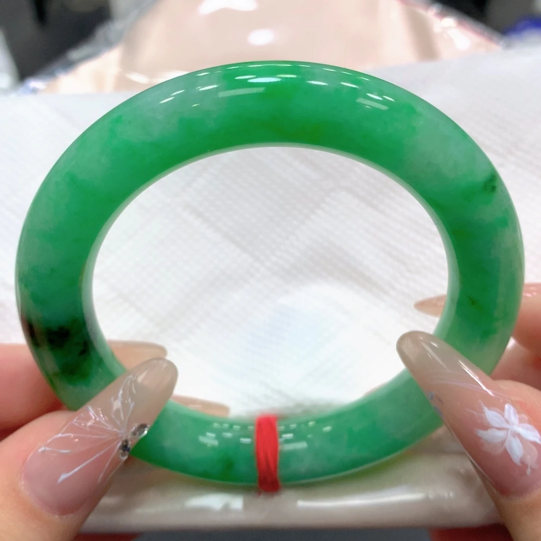 翡翠未镶嵌手镯52圆