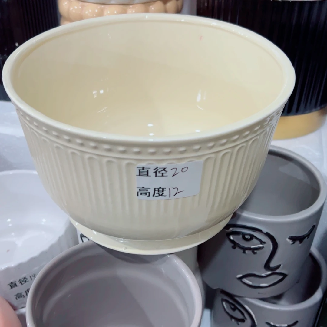 有孔，陶瓷花盆满10米包邮发货