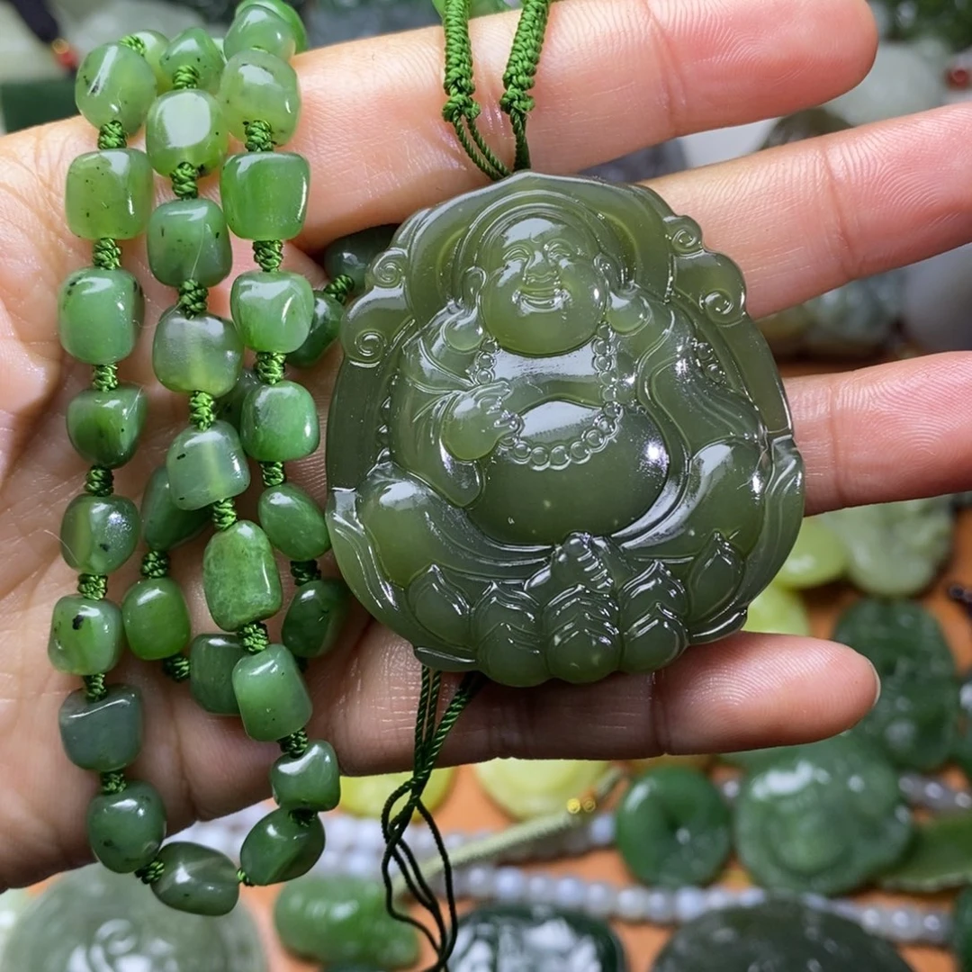 和田玉未镶嵌颈饰