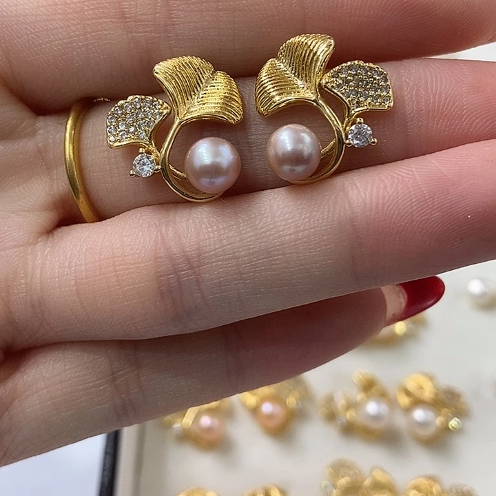 淡水珍珠珍珠耳钉未镶嵌