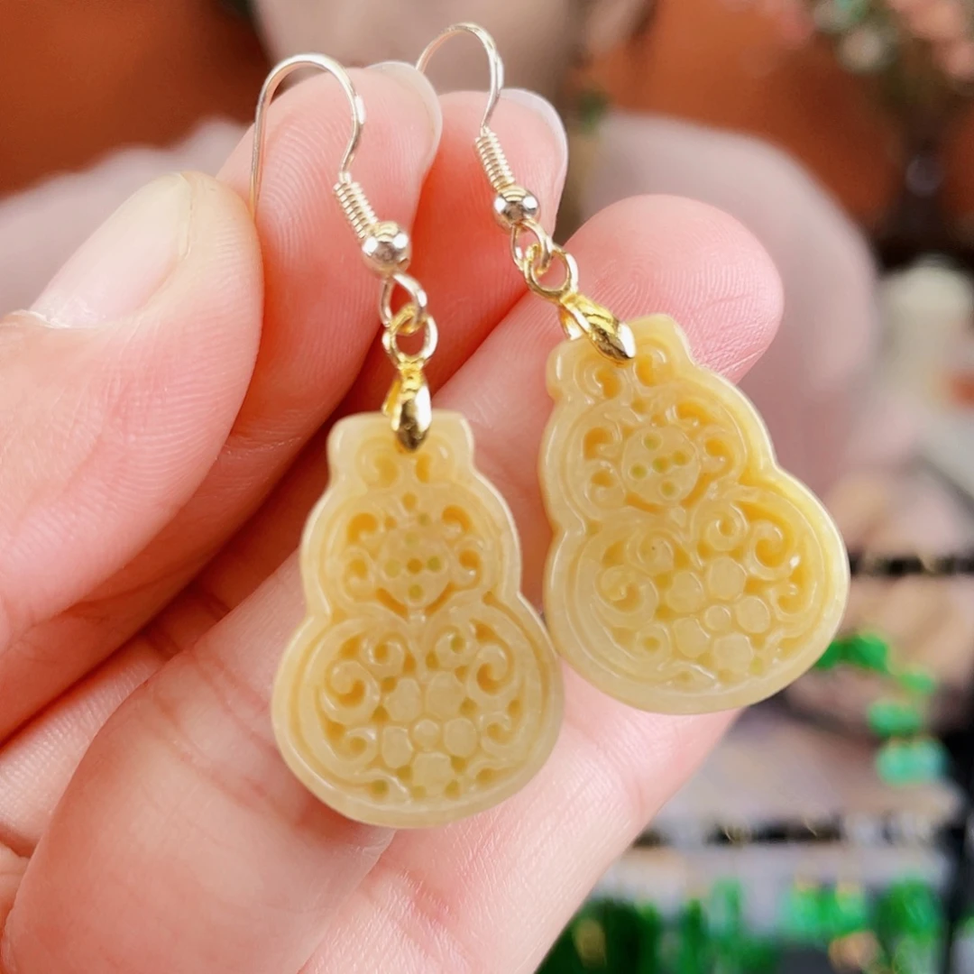 翡翠未镶嵌耳饰饰品