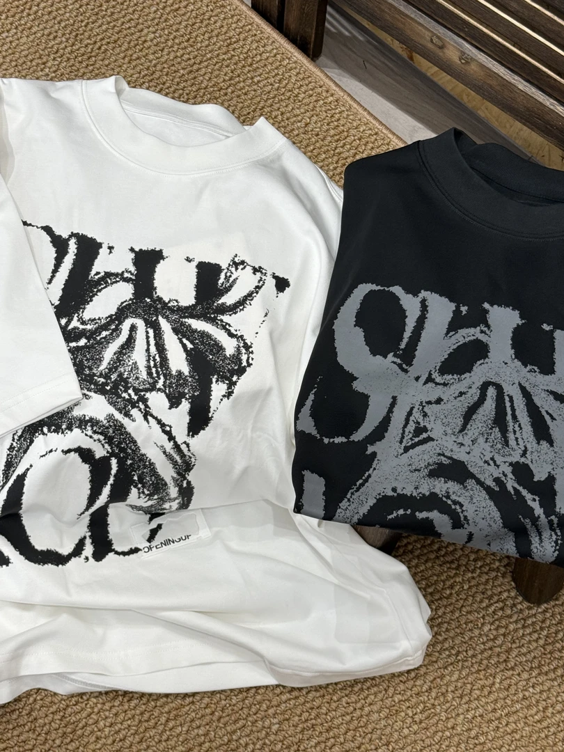 【JW】“街头系列”美式休闲宽松印花百搭T