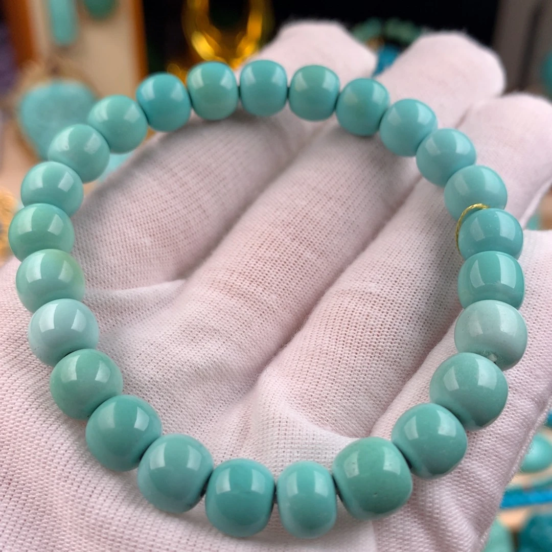 绿松石未镶嵌老型单圈卡8+