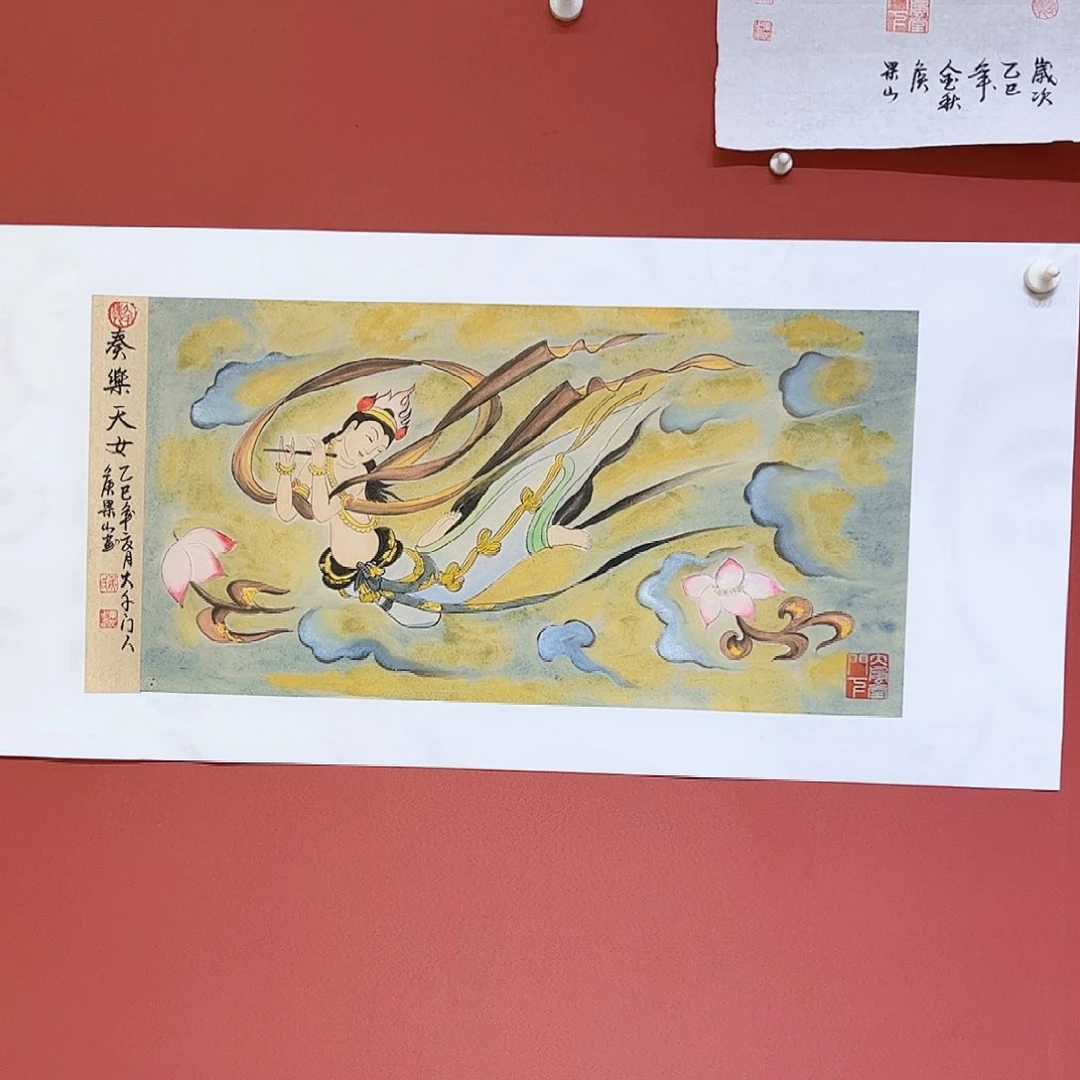 国画侯果山老师亲笔手绘作品朵