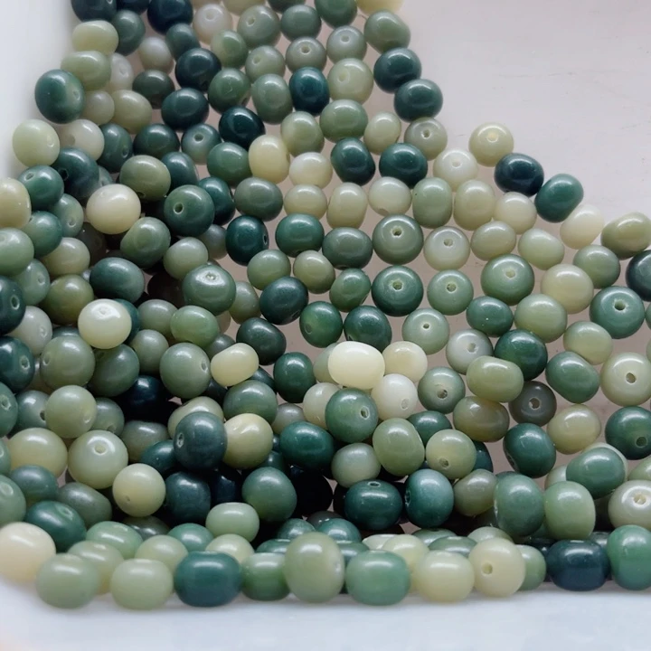 吊坠白玉菩提瑕疵9-7青提苹果150颗