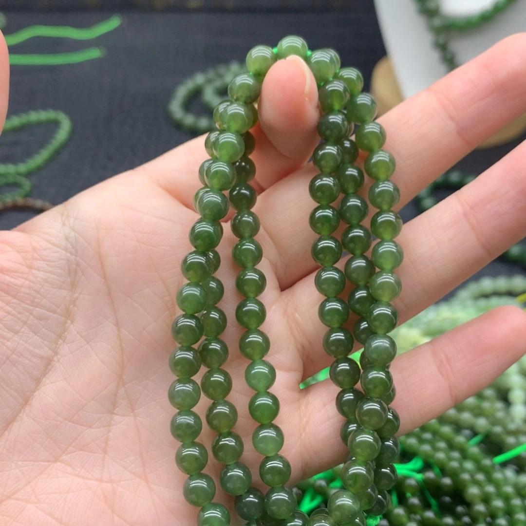 和田玉未镶嵌手链6