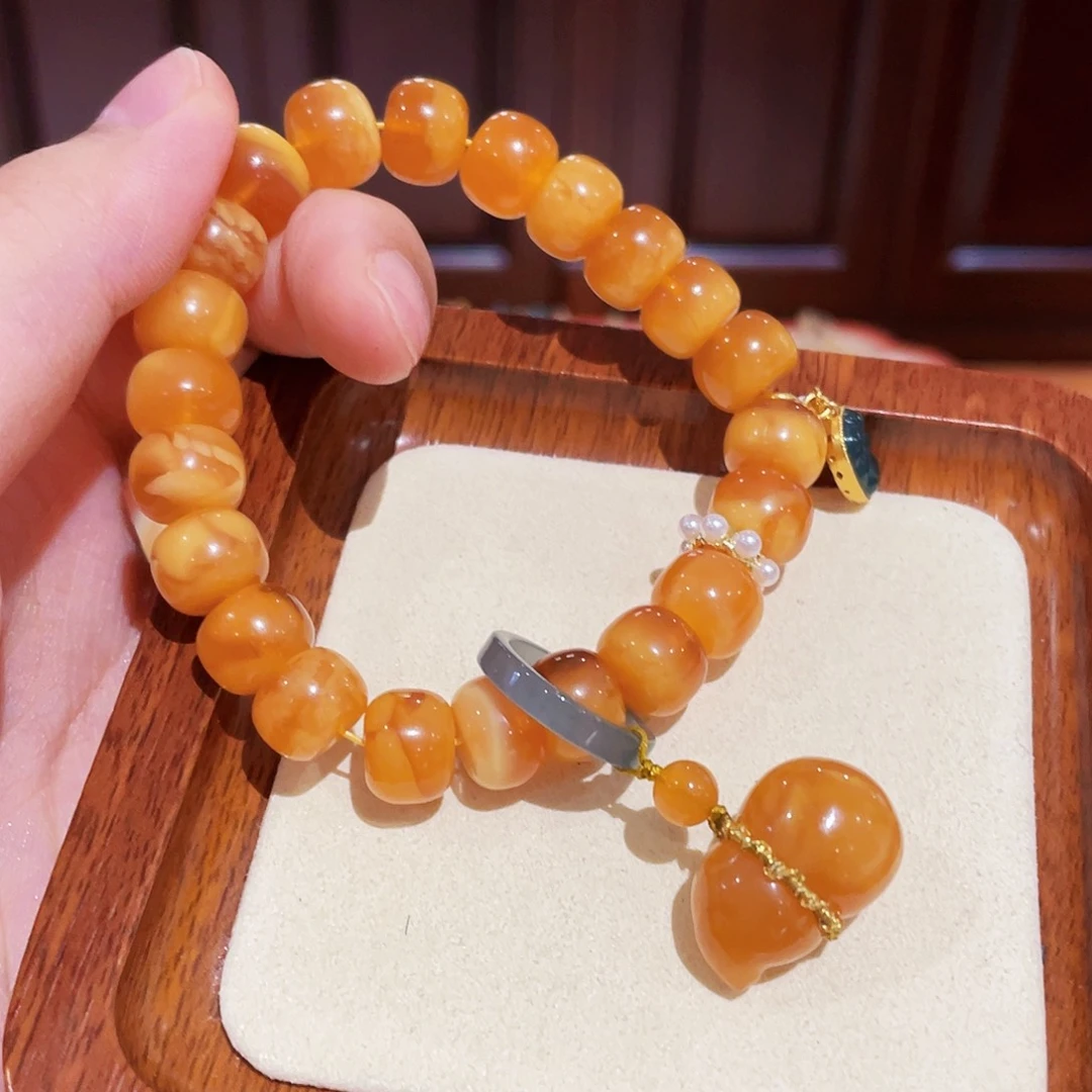 蜜蜡手链未镶嵌手串