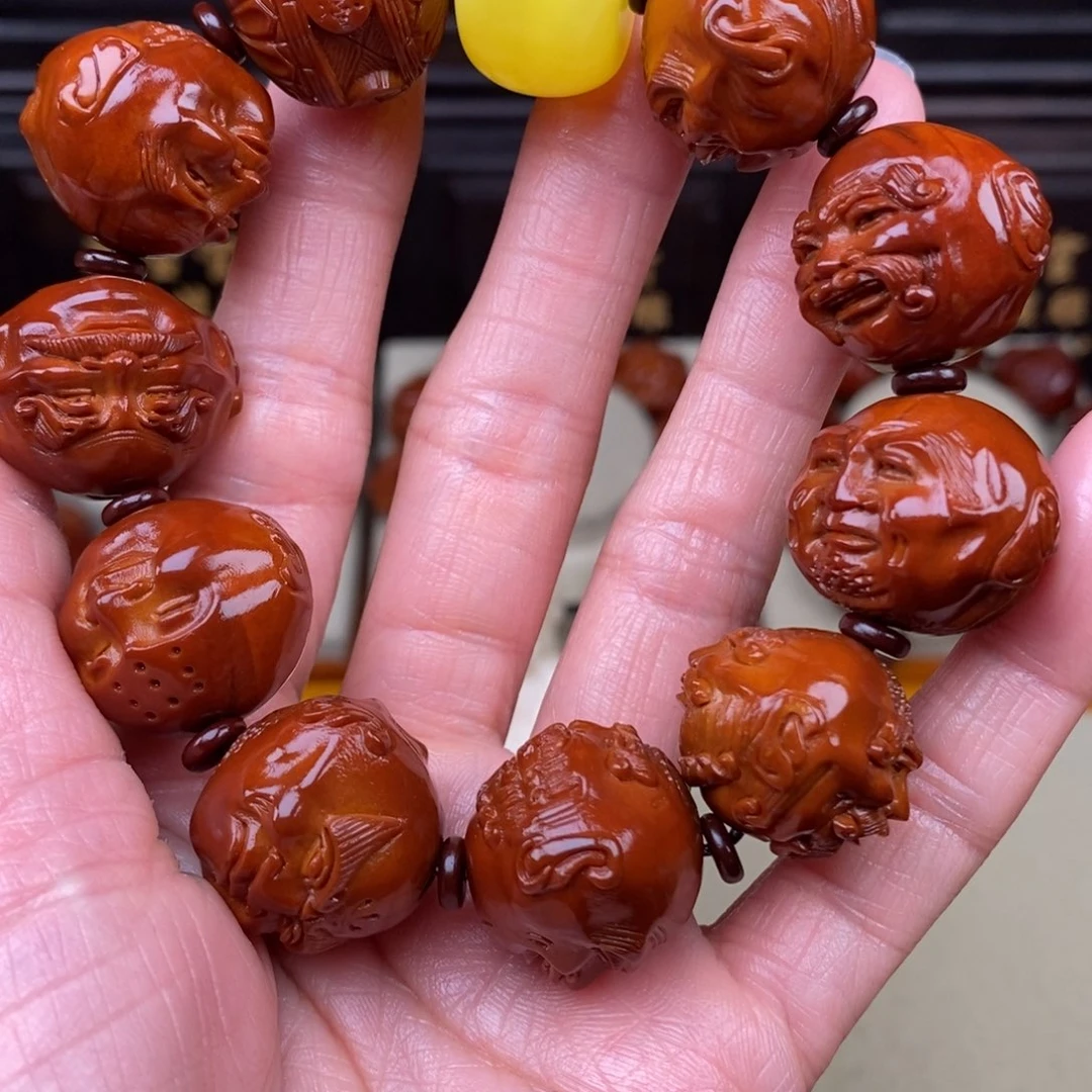 义***天吊坠橄榄核十八罗汉