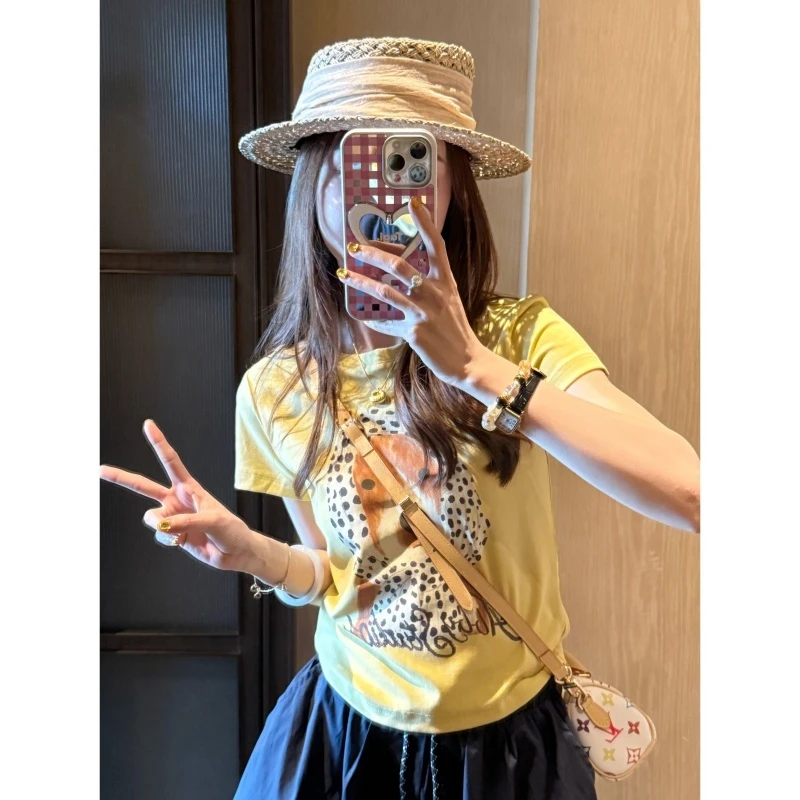 【狗狗外婆】夏季趣味狗外婆印花短袖-DX2025590