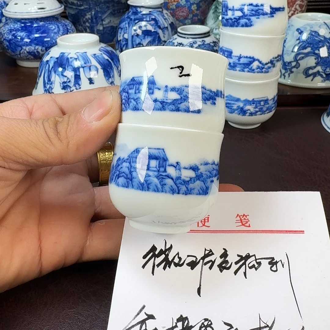 瓷片K**f当代景德镇陶瓷手绘茶具