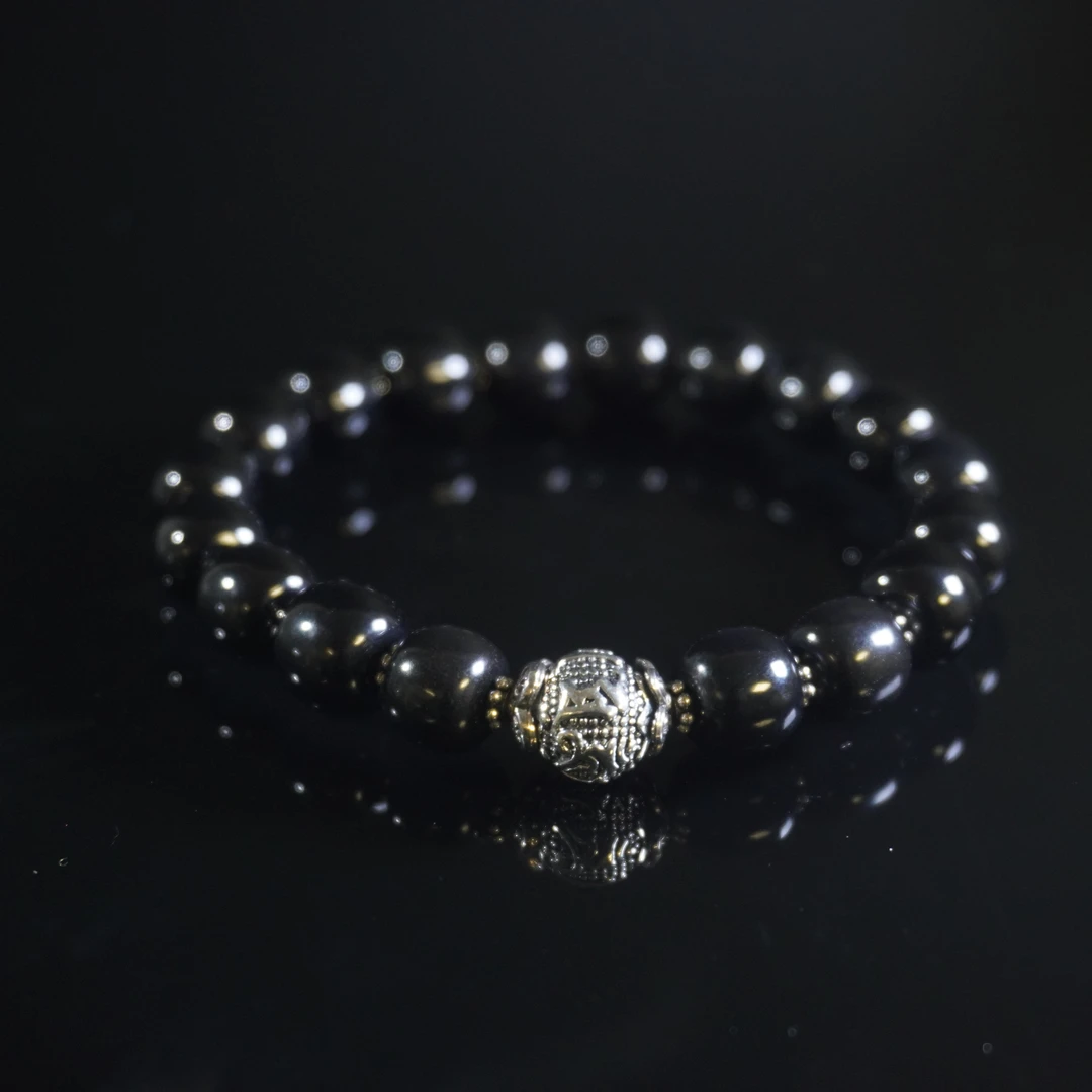 20世纪和田墨玉串饰/HY028359/金玉良缘/槐荫山房