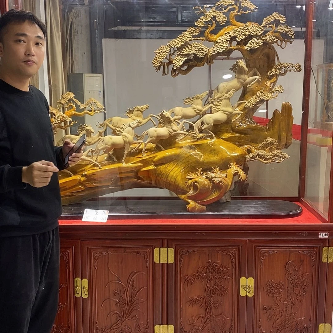 金丝楠月*金丝楠木小叶桢楠摆件