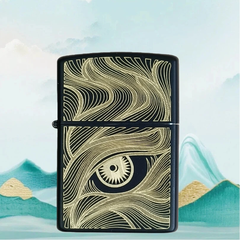 ZORRO佐罗秋水含情黑煤油防风打火机男士送男友达人e17399无油