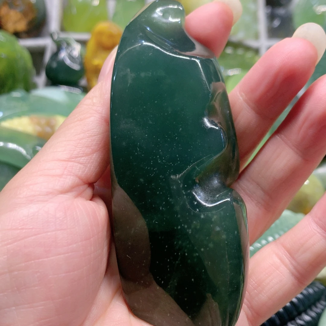 蛇纹石玉未镶嵌手把件