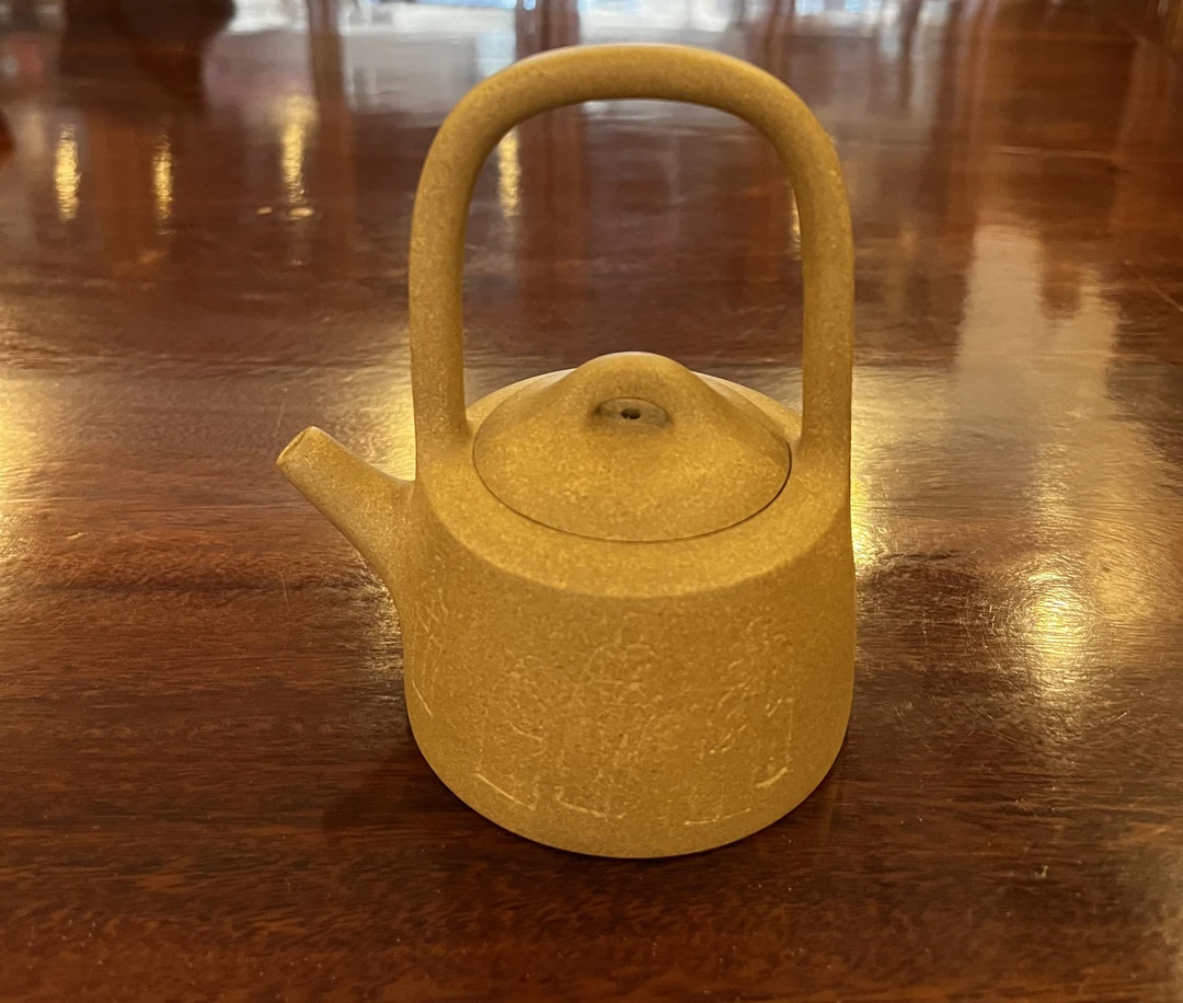 石铫壶  段泥  容量220cc左右  刘老师作品  手工紫砂壶精器