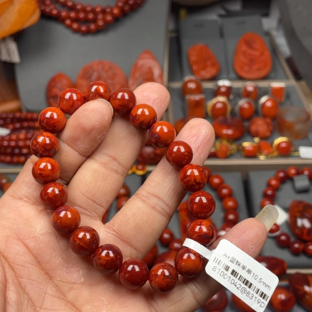 【闪购商品】南红玛瑙珠宝奇石未镶嵌用****6单圈10