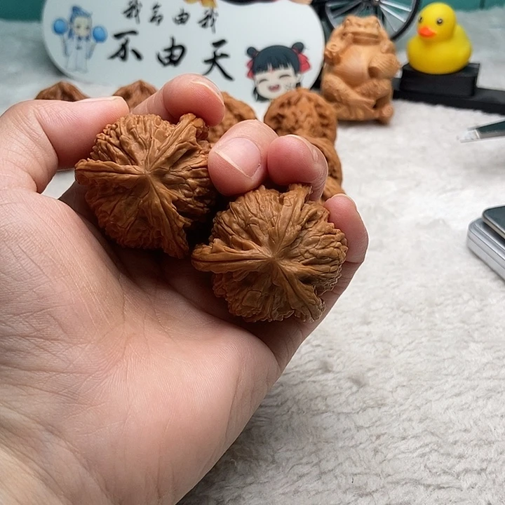 文玩核桃把件小***涯三棱