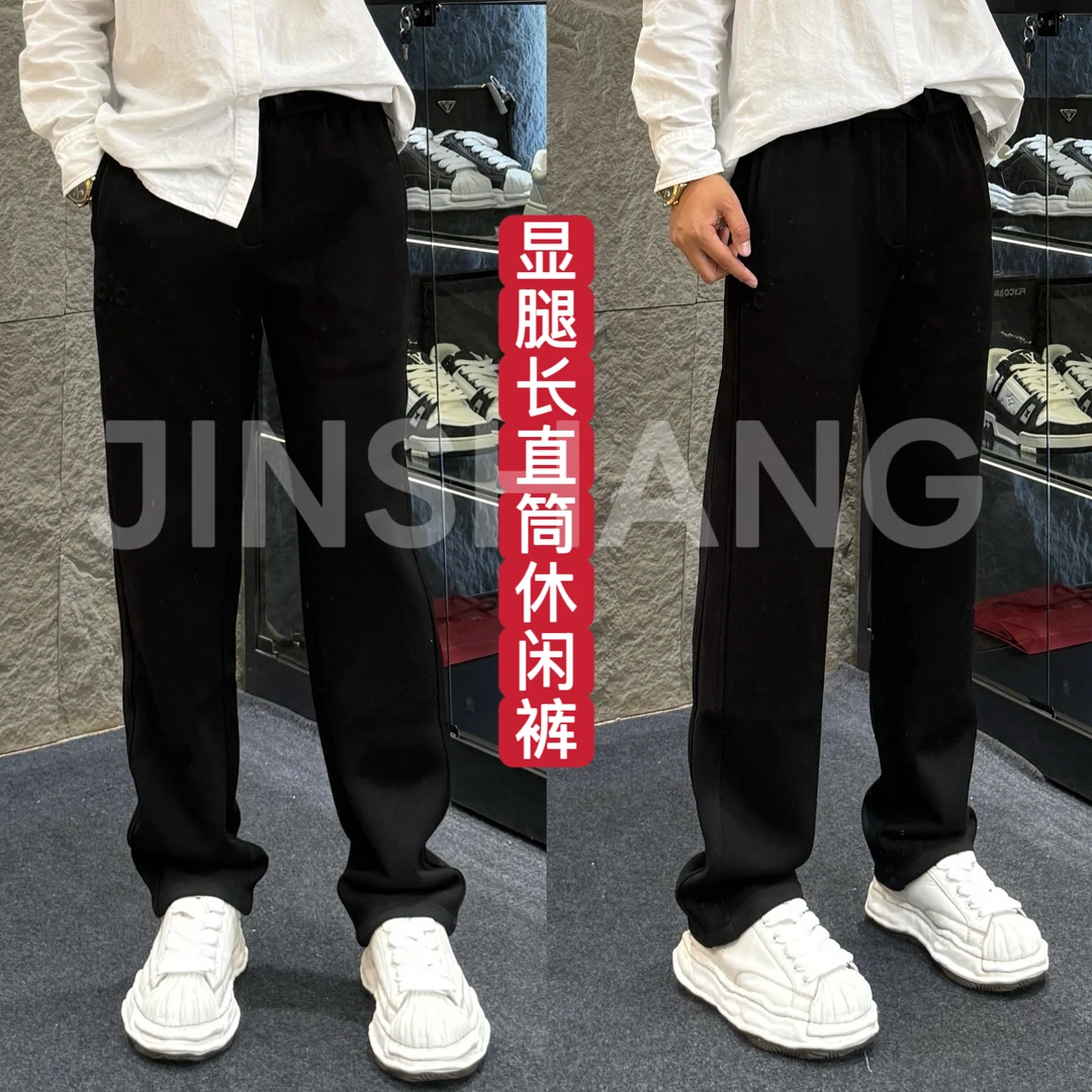 (秋冬)  JINSHANG 25新款 男士休闲百搭简约黑色运动休闲裤 88002