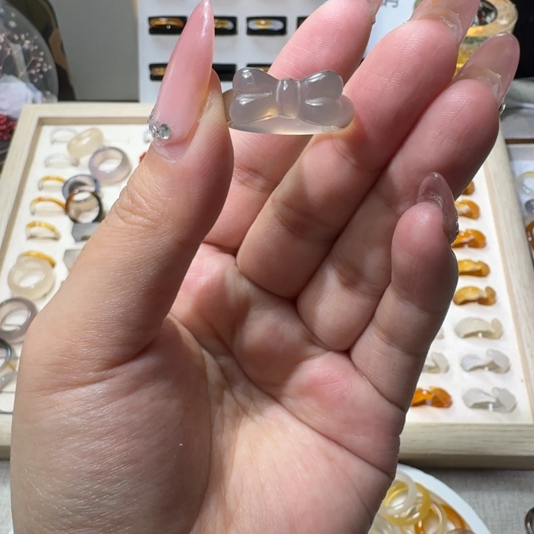 未镶嵌戒指玛瑙/玉髓640港16福利不退换