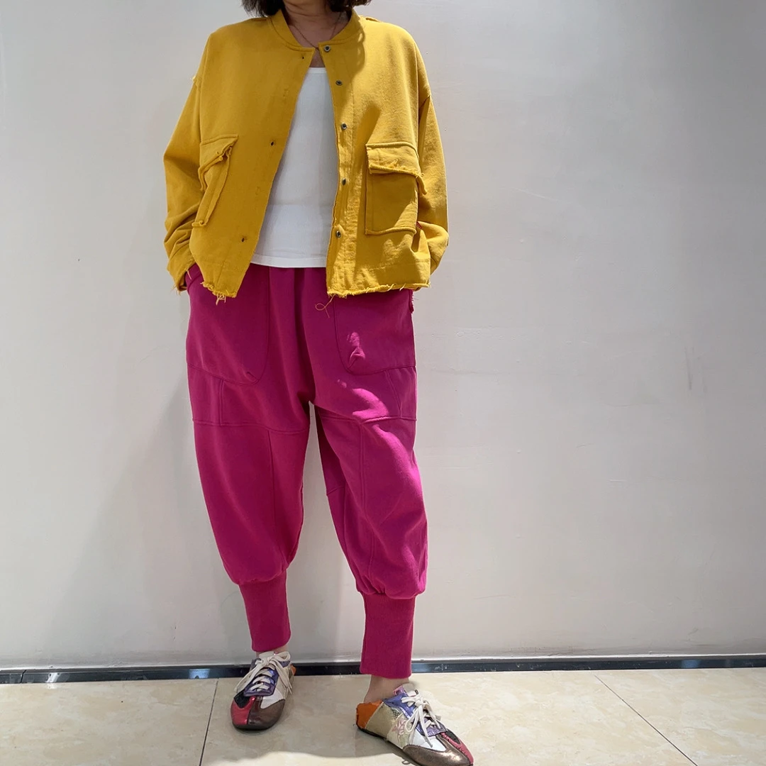 新款遮肉显瘦圈棉小脚裤