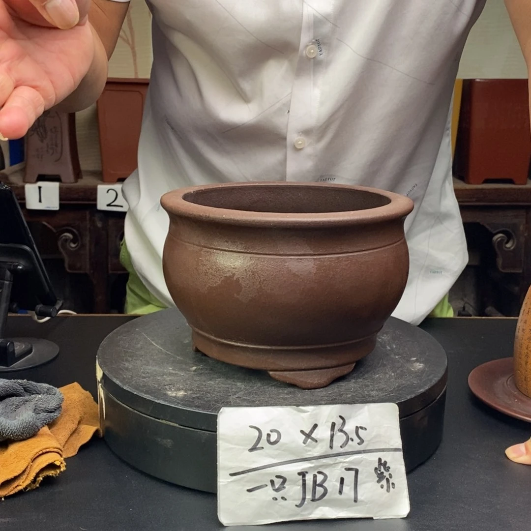 紫砂花盆货号一只JB17