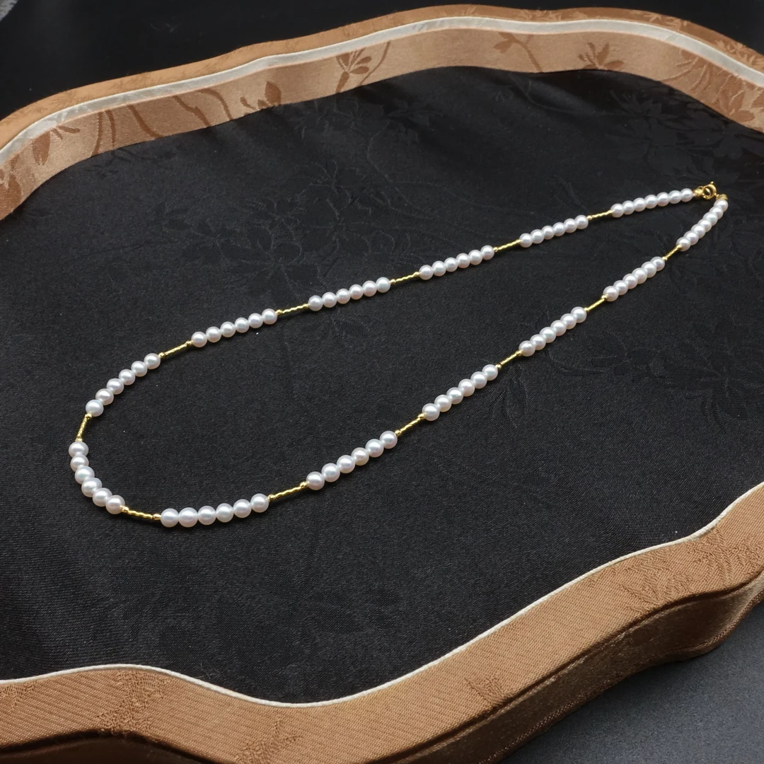 JUSTARRY【瑶光雨】18k天然淡水珍珠项链锁骨链百搭（定位扣非18k）